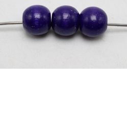 27 Dark Purple Painted Wood Beads