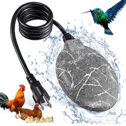 BRAND NEW IN BOX Bird Bath Heaters for Outdoors in Winter, 60W Chicken Water Heater Small Pond Heater De-Icer with Thermostatically Controlled, Pond W