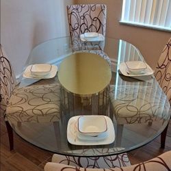 Dinning ROOM TABLES And Chairs And TREADMILL