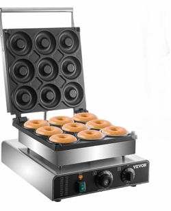 VEVOR 2000W Commercial Electric Donut Maker - 9 Hole