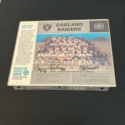 Raiders 1976 Team Photo With Autographs 