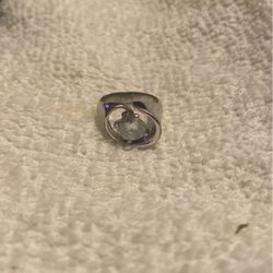 Sterling Silver Diamond Ring