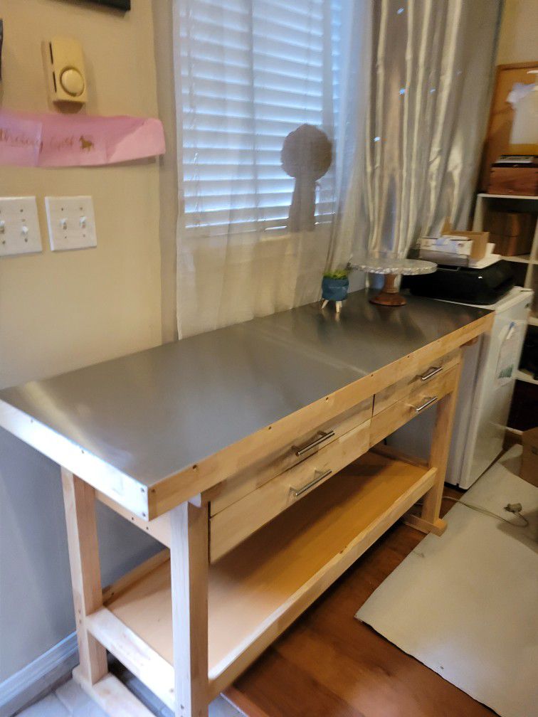 Work Table w/ Stainless Steel Top