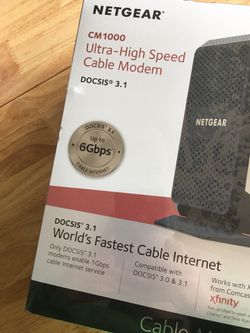 Netgear CM1000 Cable Modem. Ultra high speed.
