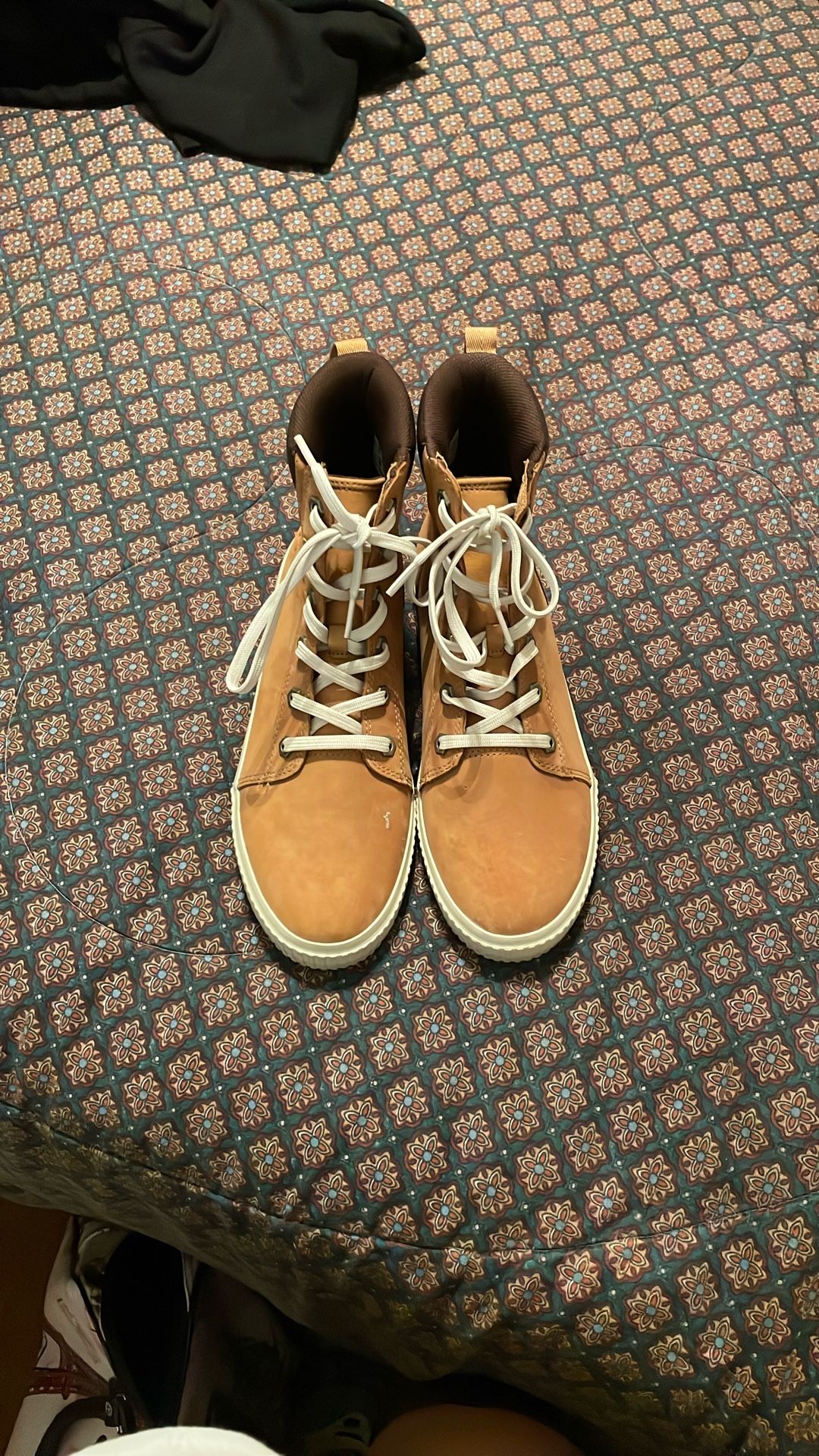 Tan Timberlands