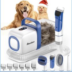 Kit de aseo para perros con aspiradora para mascotas, cortadora para perros, cepillo de aseo de mascotas, herramienta de limpieza 3 en 1, aspiradora d