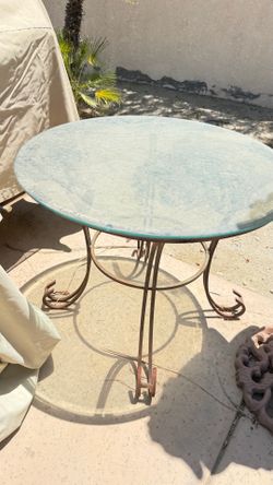 Glass table top