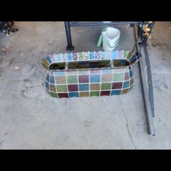 Vintage 2 Light Stain Glass