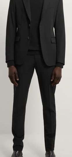 With Tags- Zara Men’s Blazer In Black