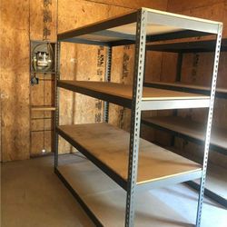 Garage Shelving 72 in W x 24 in D Boltless Industrial Steel Storage Shed Racks New Stronger Than Homedepot Costco Lowes Delivery Available 