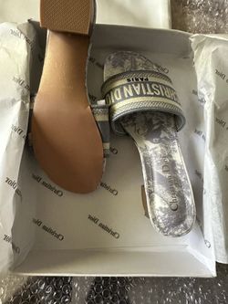 C. Dio-r Sandal Grey Color, Size 38