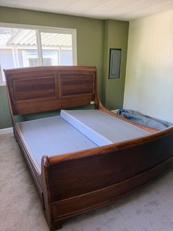 California king sleigh bed frame
