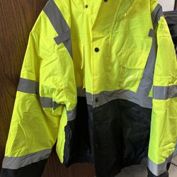 high-visibility reflective cotton jacket