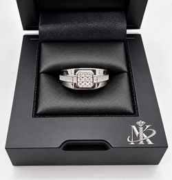 925 Sterling Silver 2.50CTW MOISSANITE Men’s Ring