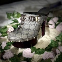 Guccissima Janis Clogs 6.5 (Grey)