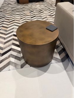 Brass element side table from Modani