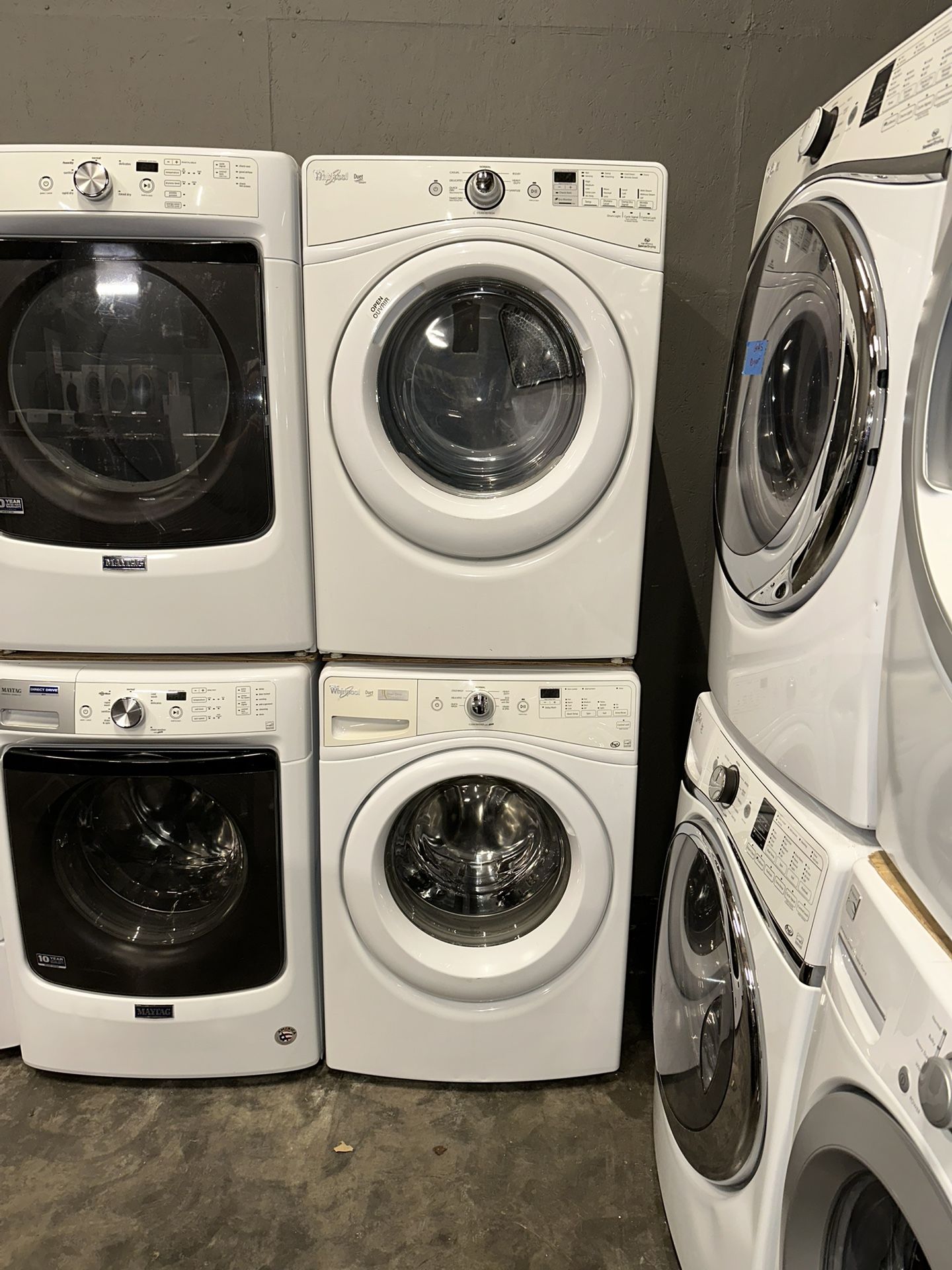 WHIRLPOOL XL CAPACITY WASHER DRYER FREE DELIVERY INSTALLATION