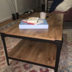 Large Wooden Coffee Table 