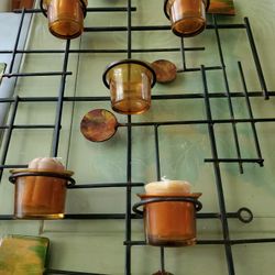 Votive Candles On Wall Rack
