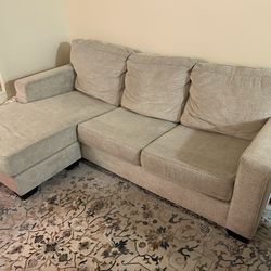 Sectional Reversible Couch White/Grey