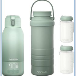 Momcozy Portable Milk Warmer for Travel & Momcozy 22oz Portable Breast Milk Cooler for Outdoor 
