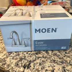 Essie 2-Handle 4 in.  Bathroom Faucet Brushed Nickel