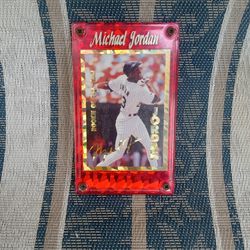 Michael Jordan Rookie Of The Year Baseball Card