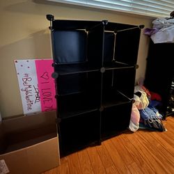 Black Cube Storage Organizer