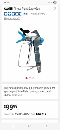 AVANTI Professional Airless Paint Spray Gun USED(new filrer)