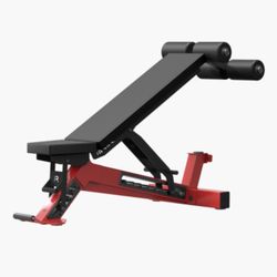 ROGUE MANTA RAY ADJUSTABLE BENCH WITH FOOT CATCH - ROGUE RED 