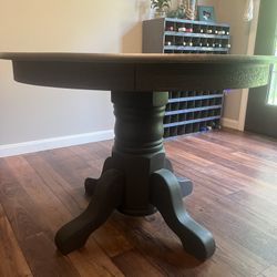 Distressed Black Kitchen Table 