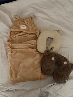 Baby blanket and pillows