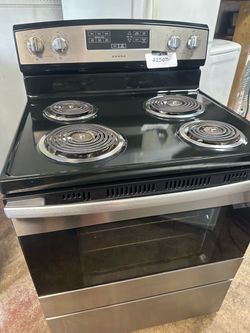Whirlpool Amana Electric Coil Range/ Stove Stainless Steel