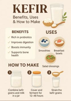 Live cultures for Kefir (great for skin,hair and gut health)