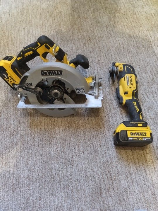 DeWalt Skill Saw And Rotary Tool With Battery 