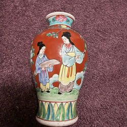 Japanese Ceramic Vase Vintage 