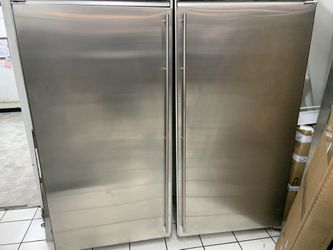 72” GE Monogram Built-In Fridge + Freezer Set | Stainless Steel | LED Interior | Precision Cooling