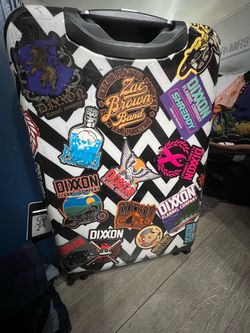 Hard Shell Rolling Carry-On Luggage with Stickers