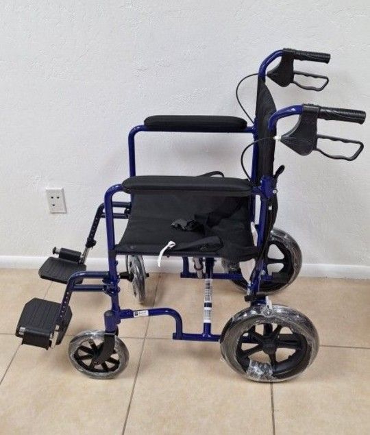Lightweight Foldable Transport Wheelchair 