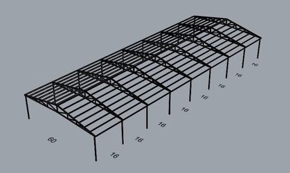 Trusses rafters canopy