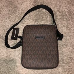 Michael Kors Cooper Medium Flight Crossbody Bag Brown