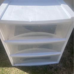 Plastic. Storage 3 Drawers 