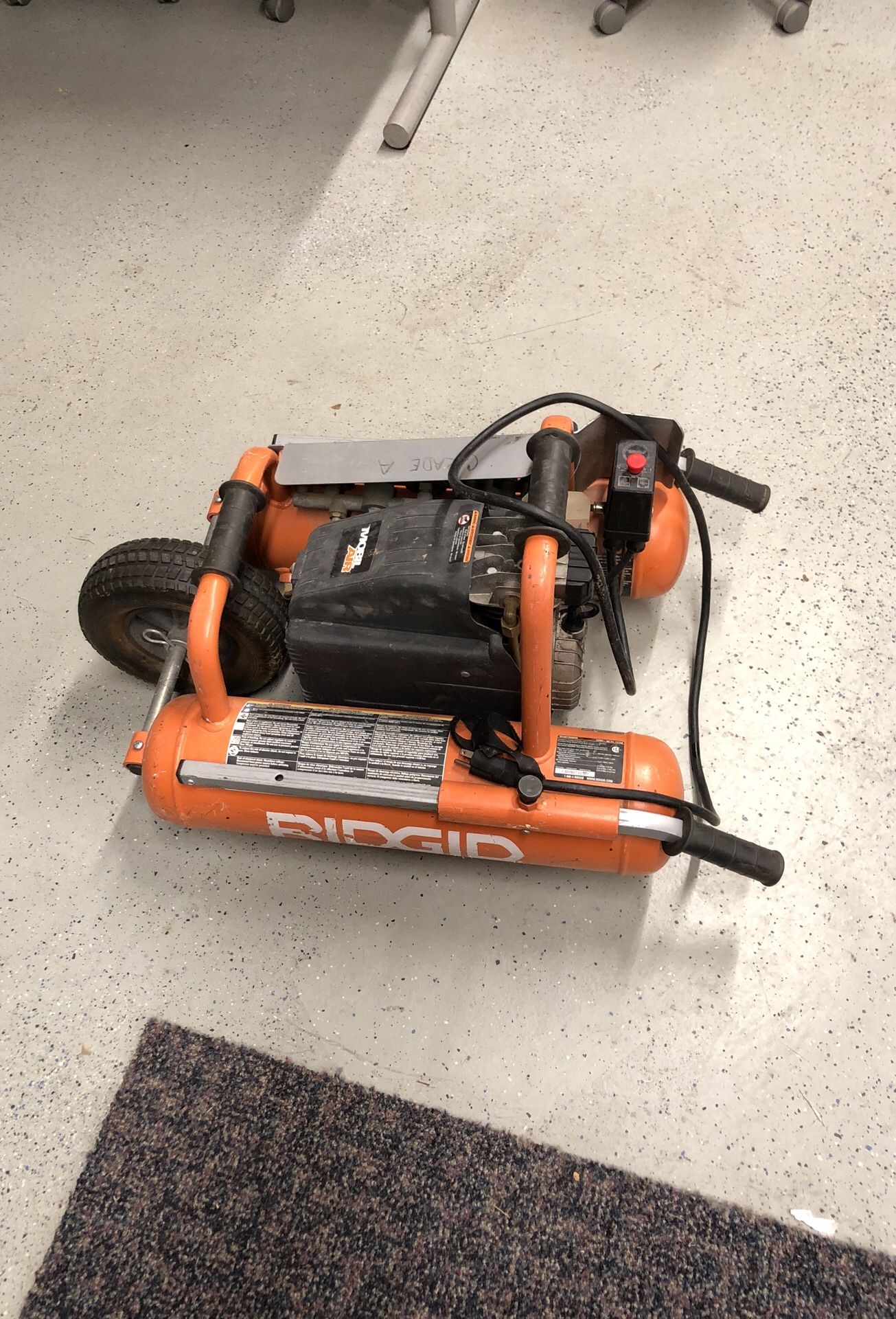 Ridgid OL50145MW 5 Gallon Mini Wheelbarrow Air Compressor for Sale in