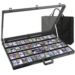 Display case portable jewelry, Pokemon, sports cards , guns NEW