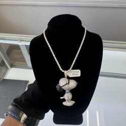22” 2.5MM Rope Chain W/ Snoop Dog 2”