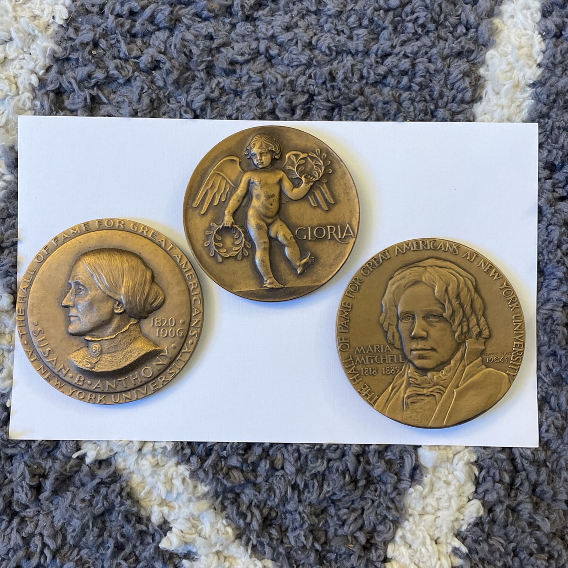 Susan B Anthony Gloria FamaMaria Mitchell Medals