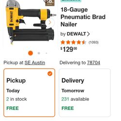 18 Gauge Brad Nailer