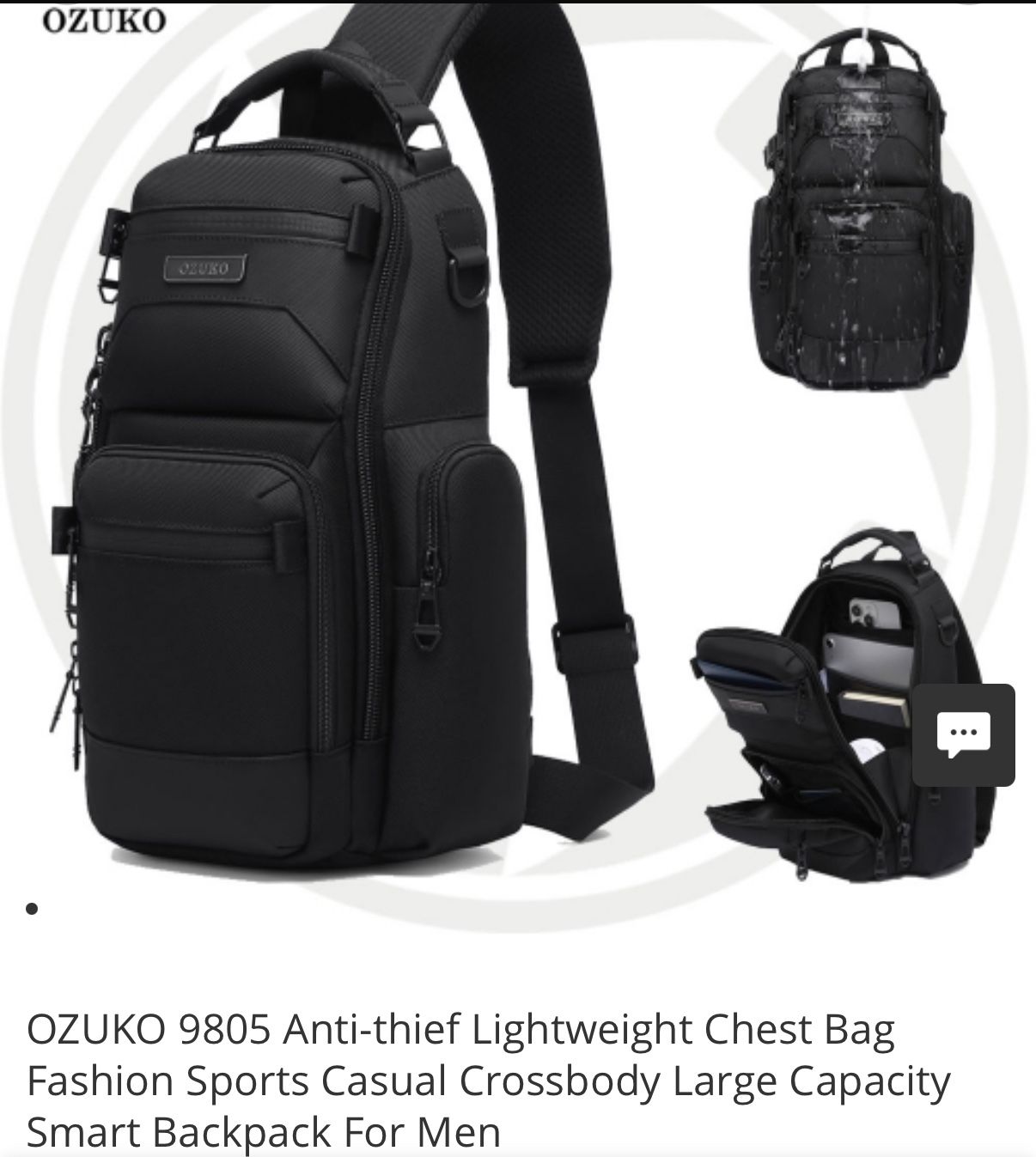 Crossbody Sling Bag for Men/Women