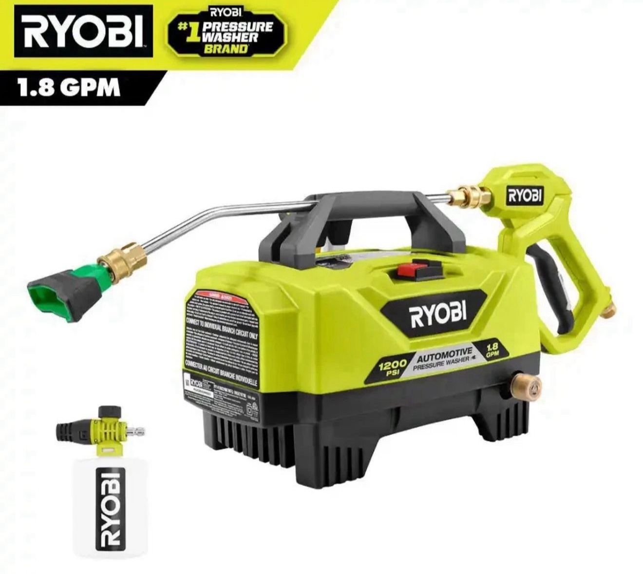 FOAM Canon Ryobi Car detail "Automotive" High Flow Pressure washer