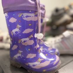 Kids Unicorn Rain Boots